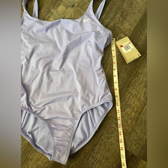 Nike Women's Essential Solid U Back One Piece Swimsuit-Size Large - Picture 8 of 9